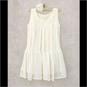 Joyfolie Cream Dress Size 7